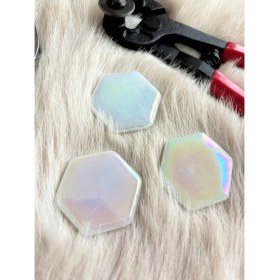 Resim Karsan Mozaik Beyaz Altıgen Sanatsal Mozaik 48X48MM (100GR) 