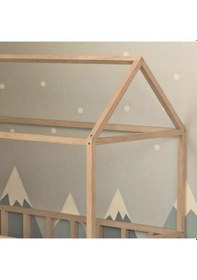 Resim Markaawm Markaawm Montessori Çocuk Yatak Doğal Çam 90X190 Karyola Nisa 