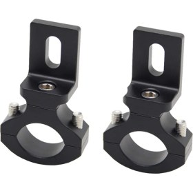 Resim 2x Evrensel Gidon 22 25MM 7/8 Inç Motosiklet Far Braketi Boru Kelepçesi Cafe Chopper, TG81 (Yurt Dışından) 