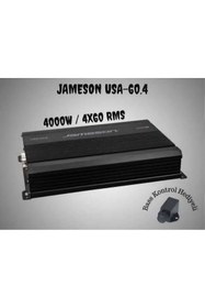 Resim Jameson Usa-60.4 4 Kanal 4000w Oto Amfi 4x60rms BASS KONTROL HEDİYE CPR SOUND 