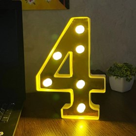 Resim Hediye Ofisi Büyük Boy LED Işıklı 3D Rakam Sayı Doğum Günü Kutlama Organizasyon Işıklı Sayı 