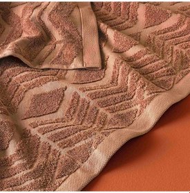 Resim Taç Butik Brüj Pamuk Banyo Havlusu Kiremit 70x140 000000001500223901 Kiremit 