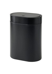 Resim Ikea Brogrund Dokunmatik Çöp Kovası - Kutusu - 4 Lt - Paslanmaz Çelik / Siyah 