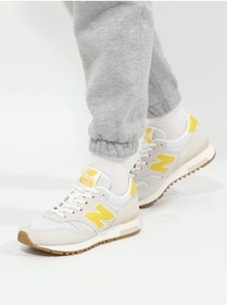 Resim New Balance 565 Kadın White Yellow Sneaker Günlük Spor Ayakkabı 