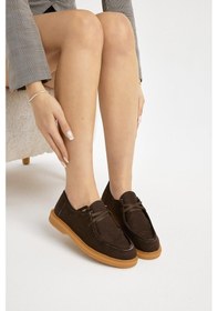 Resim Tonny Black Termo Taban Süet Görünümlü Kadın Kahve Günlük Loafer Tbmhh030 Kahve 
