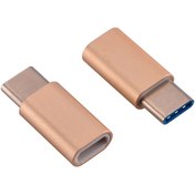 Resim Usb Çevirici - Type-C Erkek - Micro Dişi - Bakır 