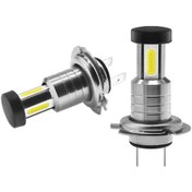 Resim Suntek DC9V-32V 13000LM 3 Taraf 360 Aydınlatma H7 2x Araba Led Far Ampuller 