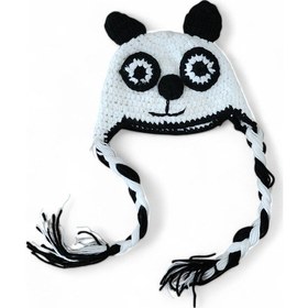 Resim Hedea Sevimli Panda Çocuk Bere Beyaz 