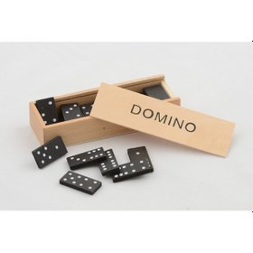 Resim Ahşap Kutulu Domino Oyunu Alk4019 