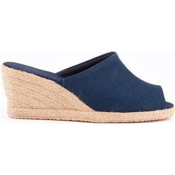 Hasır Lacivert El Işi Kadın Keten Günlük Terlik Lacivert