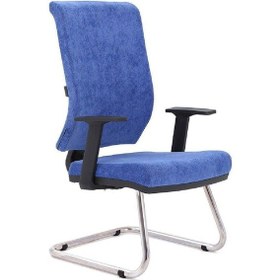 Resim Koltukstilim Ageta Mavi Kumaş Ofis Koltuğu Mavi 