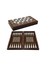 Resim Star Oyun Masif Sedef Tavla Büyük Boy 