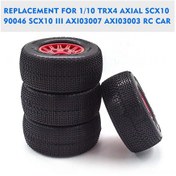 Resim Geekyou 1:10 Rc Kamyonet Lastikleri - 4 Adet Yeşil tire, 110mm Çaplı 727 Slash K1 İçin Kauçuk Rezerve Tekerlekler 