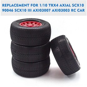 Resim Geekyou 1:10 Rc Kamyonet Lastikleri - 4 Adet Yeşil tire, 110mm Çaplı 727 Slash K1 İçin Kauçuk Rezerve Tekerlekler 