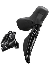 Resim Shimano 105 Di2 St-r7170+br-r7170 Hidrolik Disk Fren Vites Seti 12v Siyah 