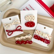 Resim 6/8 adet Vintage Kırmızı Polka Dots Tatlı Bow Bangs Klipsi Yan Saç Tokaları Kadınlar için - Sevimli Reçine Saç Aksesuarları Kırmızı ve Beyaz Polka Dots ile, Günlük Stil için Güvenli Tutma, Sevimli Saç Aksesuarları, Oyuncu Saç Dekoru, Polka Dots Tasarımı 