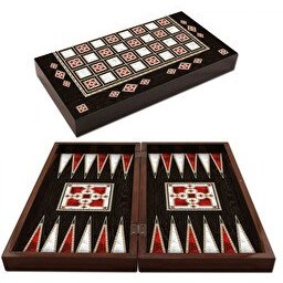 Resim Star Oyun Polyester Antik Sedefli Tavla - 1020807 