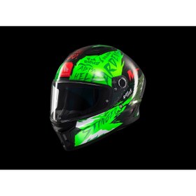 Resim KASK MT STINGER ARDENT C6 PARLAK SİYAH/YEŞİL 