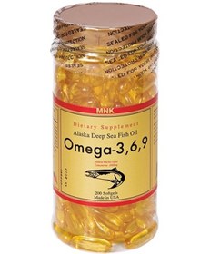 Resim Mnk Omega 3-6-9 Balık Yağı 1000 MG 200 Softgel 