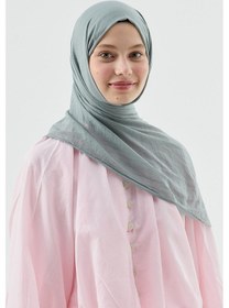 Resim Moda Kaşmir Aya Serisi Şal Mavi Gri 