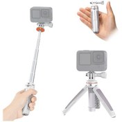 Resim Wezone K&f Concept Alüminyum Spor Kamera Tripod Selfie Çubuğu 32cm Maks Yükseklik Beyaz Kf09.133 