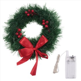 Resim Anjiexun Araba Kamyon Suv Led Işık Dekorasyonu İçin Araba Noel Çelengi 