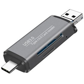Resim Prestigegoods Taşınabilir Otg Çok Fonksiyonlu Kart Okuyucu: Mikro Usb 3.0 Tip-c Tf Sd Kart Adaptörü 