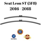 Resim Seat Leon St 5f8 2016 2017 2018 Uyumlu Araca Özel Ön Cam Muz Tipi Silecek Süpürgesi Takımı 65/40cm 2li Set Silbak 