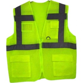 Resim Motobir Reflektörlü Ikaz Yeleği Cepli Large 