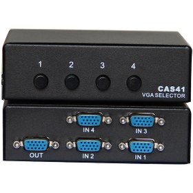 Resim Vcom DD174 4-1 Port Manuel 350 MHz Metal VGA Switch 