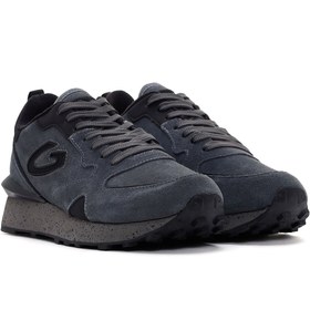 Resim Alberto Guardiani Erkek Koyu Gri Wen Kalın Tabanlı Süet Deri Sneaker - Gri / 4 