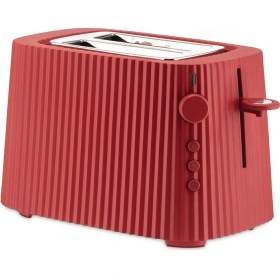 Resim Alessi Plisse Ekmek Kızartma Makinesi Kırmızı 