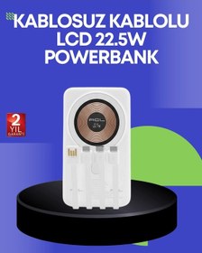 Resim Ceylan Adam Çoklu Kablo Çıkışlı Taşınabilir Powerbank Kompakt Tasarım Çok Renkli 