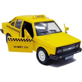 Resim Can Oyuncak Çekbırak 1:32 Metal Murat 131 Model Araç Sarı Taksi 