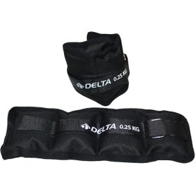 Resim Delta 0,25 Kg x 2 Adet Toplam 0,5 Kg El Ayak Bilek Kas Güçlendirici Ağırlık Seti Kum Ağırlık Torbası 