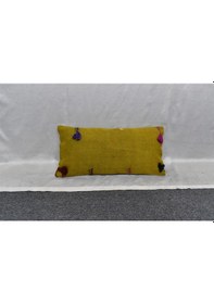 Resim Zehra Abla Halı Yeni El Dokuma Dekoratif Lumbar Kilim Kırlent Yastık Kılıfı 6889 Çok Renkli 