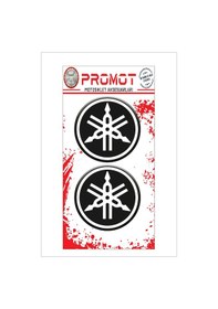 Resim Yamaha 3d Kabartmalı Damla Logo Sticker 5cm 04 