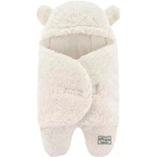 Resim migie 0-4 Ay Bebek Dış Kundak Uyku Tulumu Kıvırcık Wellsoft Peluş Kırık Beyaz 