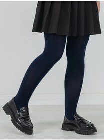 Resim Dover Microfiber 120 Den Tek Renkli Tayt 325616730 Mavi 