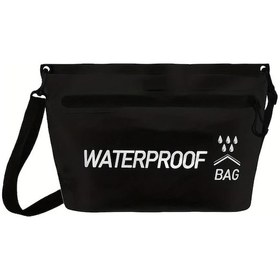 Resim Sunshine011 Siyah Fermuarlı Yüksek Kaliteli Hızlı Kuruma Çantası - Yüzme, Kamp, Spor İçin Pratik Siyah 