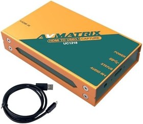 Resim Avmatrix UC1218 Video Çekimi, Canlı Yayın için USB 3.1GEN1 üzerinden HDMI Sinyali, Grafik Yakalama Video Çözünürlüğü için, 1080P 60Hz'e kadar destekler, Tak ve Çalıştır (UC1218) 