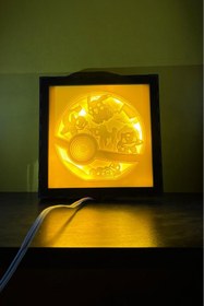 Resim EFSA Games Pokemon Lightbox Işıklı Ledli Masa Lambası Ve Gece Lambası Dekoratif Koleksiyonluk Ürün 