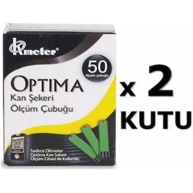 Resim Optima Kan Şekeri Ölçüm Cihazı + Strip 2 Kutu 100 Adet 