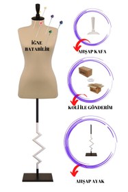 Resim Manken İstanbul 38 Beden Dekoratif Zig Zag Özel Ayaklı Sünger Iğne Batabilen Terzi Mankeni 