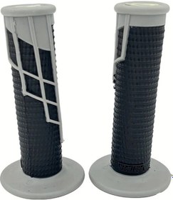 Resim Hightower Modifiye Motosikletler İçin Çift Renkli Gri Kaymaz Dayanıklı Gidon Tutacakları 