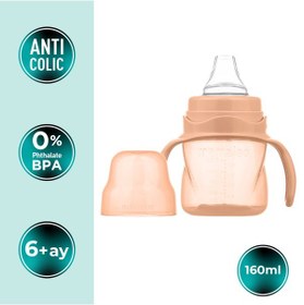 Resim Mamajoo Antikolik Akıtmaz Alıştırma Bardağı 160 ml Powder Blush, 6 Ay+ 