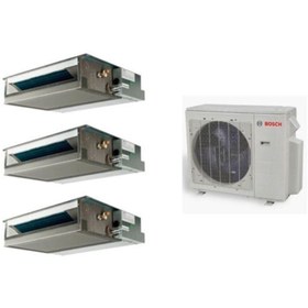 Resim Bosch Multi Kanallı Inverter Klima 42000 Btu 1 Dış + 3 Iç Ünite 12000 + 18000 + 18000 Btu 