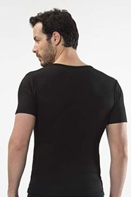 Resim Cacharel 1602 Termal Kısa Kol V Yaka-Siyah-L 