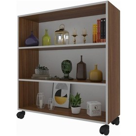 Resim Kenzlife Kitaplık Beril 108 090 020 Cvz Tekerlekli Mutfak Dolabı Banyo Ofis Ayakkabılık Kiler 