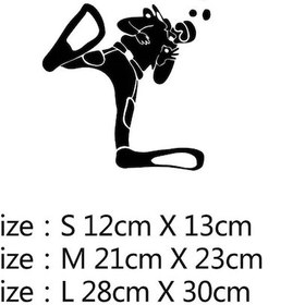 Resim N441-boyut L-2-beyaz-moda Mızrak Balıkçılık Dalış Zıpkın lar Ussr Eğlenceli Vinil Araba-şekillendirici Araba Etiket 